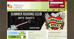 Desktop Screenshot of delawarelibrary.org