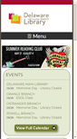 Mobile Screenshot of delawarelibrary.org